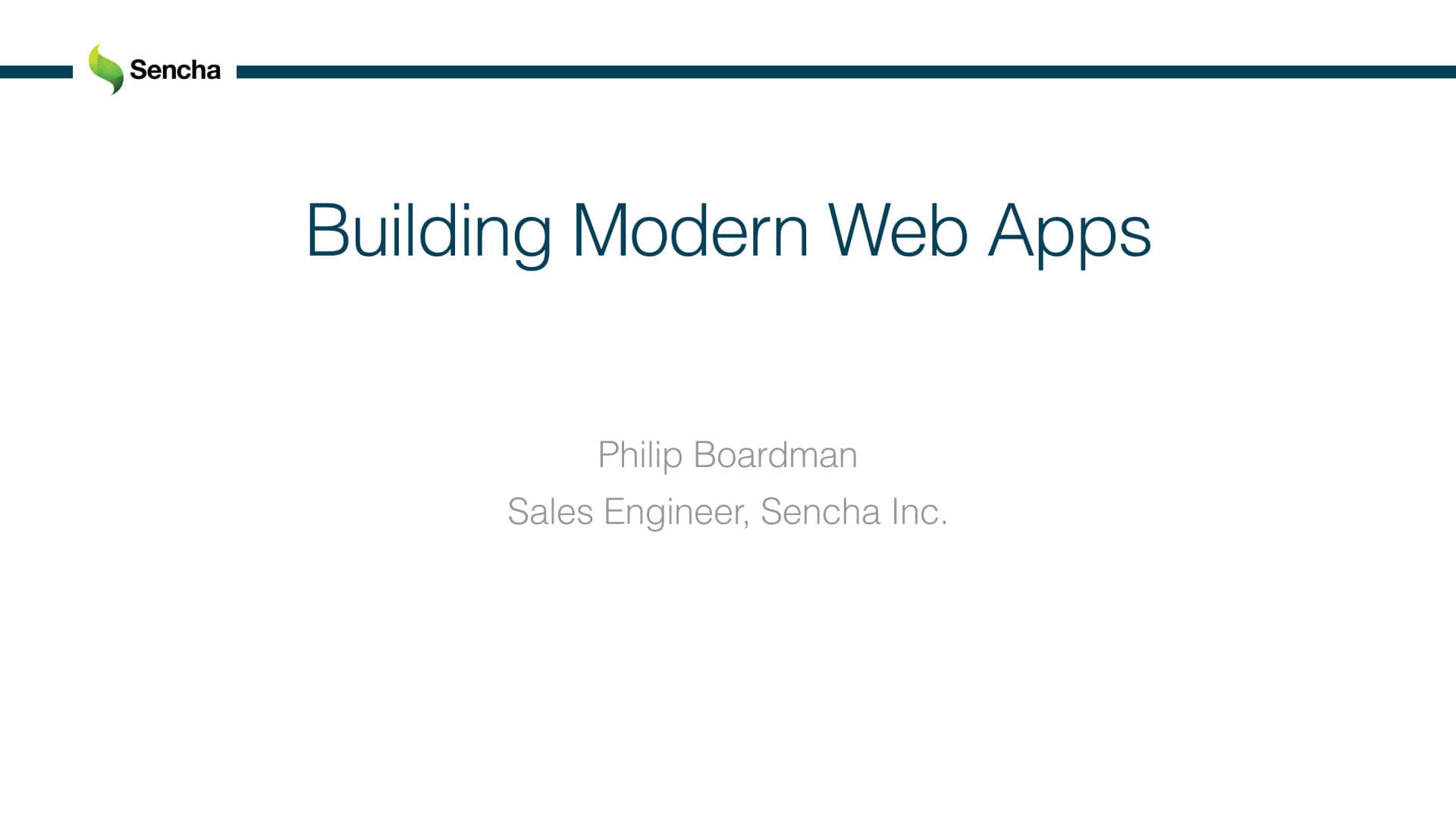 Building Modern Web Apps